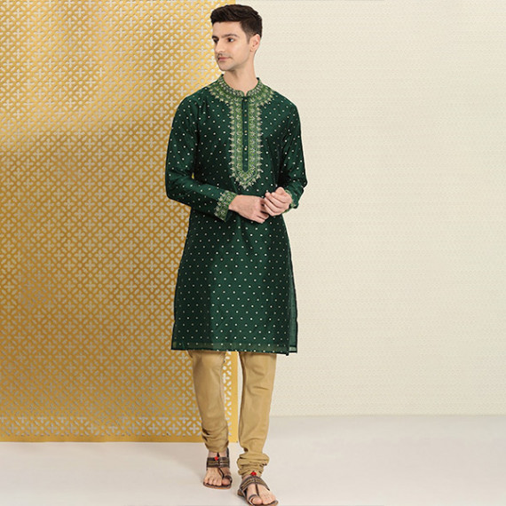 http://13.232.74.28/products/men-green-gold-toned-ethnic-motifs-embroidered-thread-work-jashn-kurta