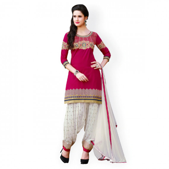 https://bloomwow.in/products/pink-white-embroidered-cotton-unstitched-dress-material-1