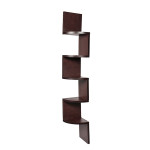 Brown MDF Corner Wall Shelf