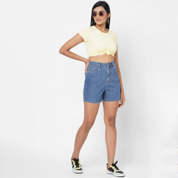 https://bloomwow.in/products/women-blue-slim-fit-high-rise-denim-shorts