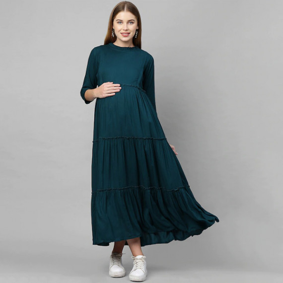 https://bloomwow.in/vi/products/teal-green-maternity-maxi-nursing-dress