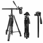 DIGITEK Platinum (DPTR 890 VD) (178 cm) Aluminum Light Weight Tripod with Fluid Video Head for DSLR & Video Cameras, Maximum Operating Height: 5.83Fee