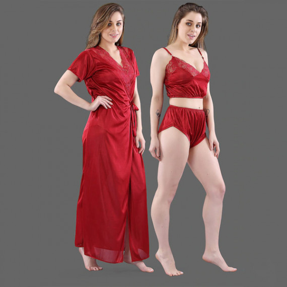 https://bloomwow.in/products/women-maroon-solid-satin-3-piece-nightwear-set