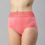 Women Pack of 5 Lace Detail Hipster Briefs T615016X